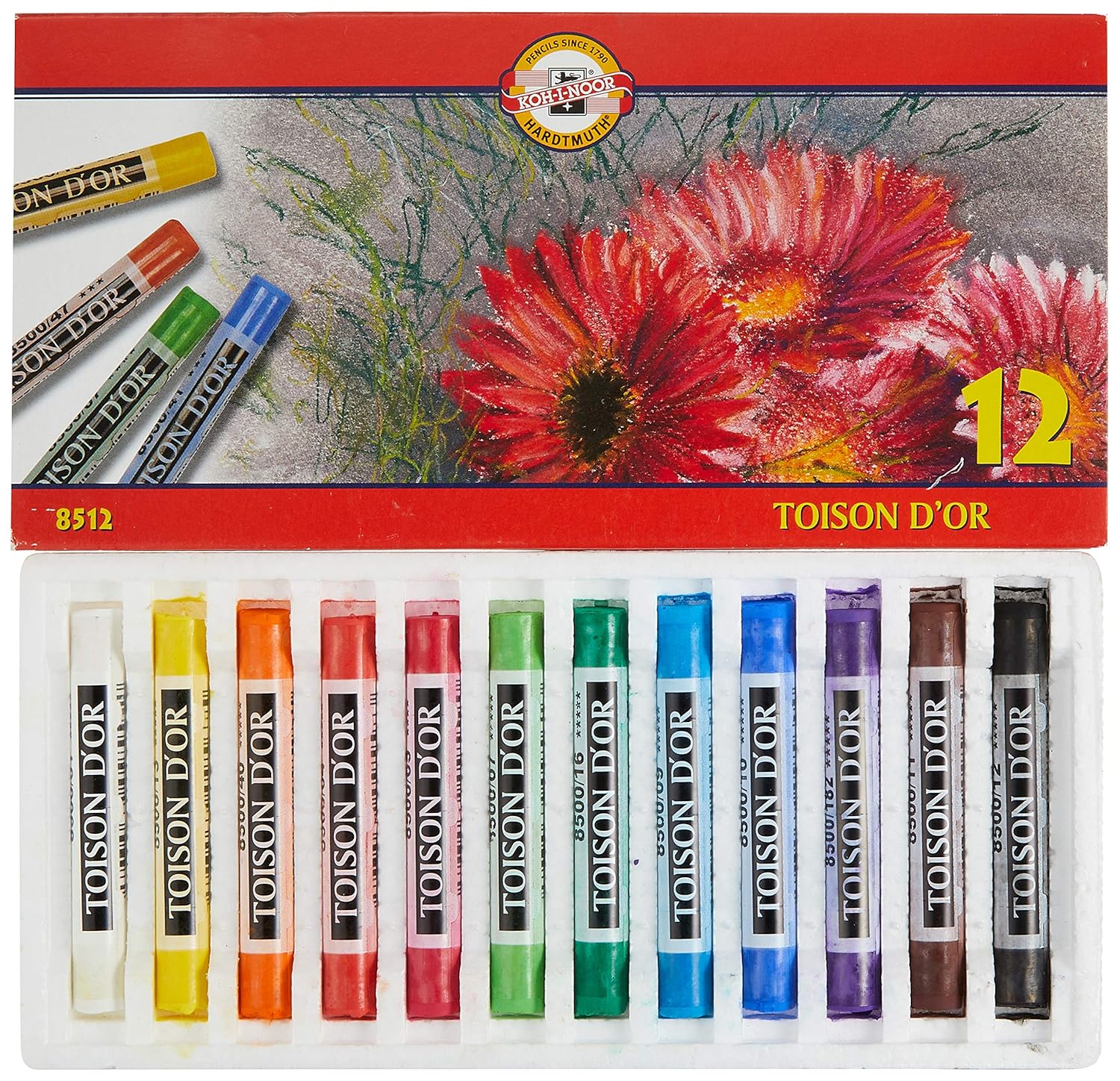KOHINOOR HARDTMUTH TOISON D'OR 12 SET OF SOFT PASTELS Amazon.in