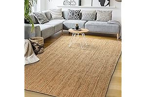 Signature Loom Handcrafted Jute Accent Rug: Natural Peace & Relaxation