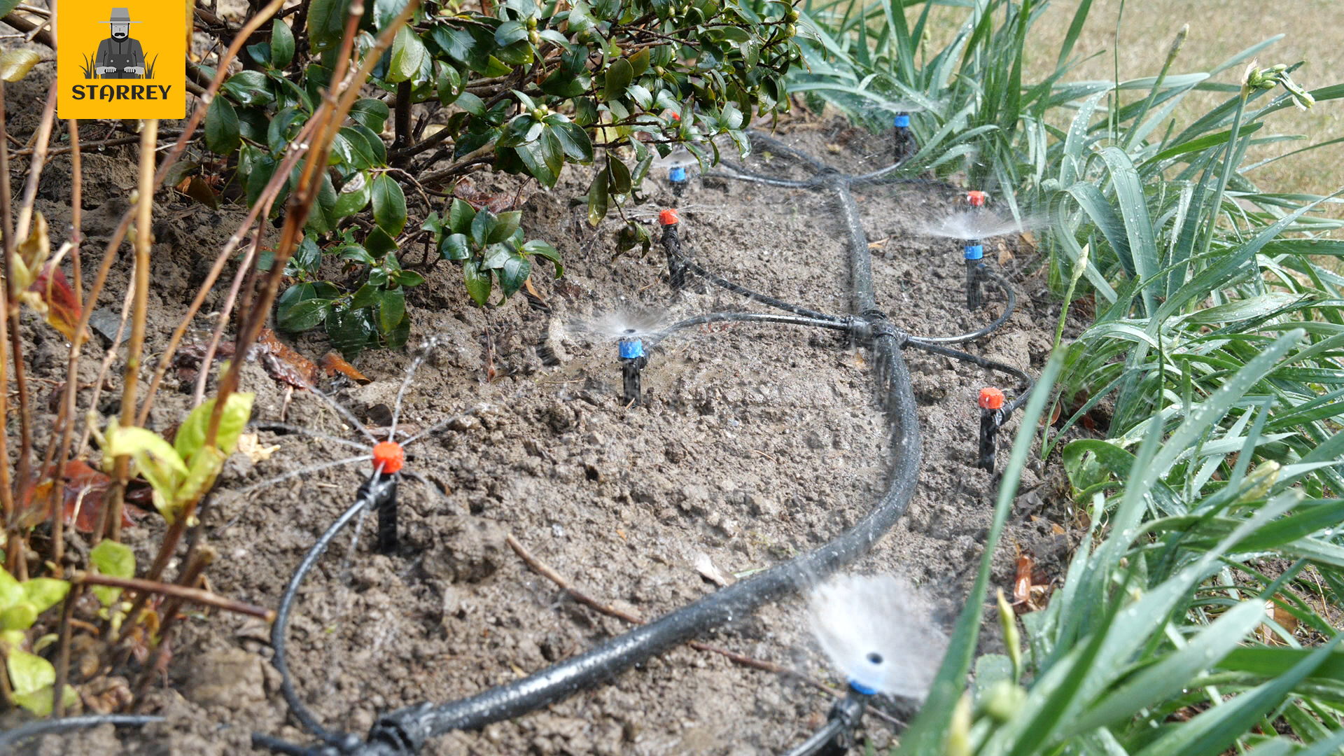 Image of Drip Irrigation System for Garden, 2026-Upgraded Quick Connect Garden Watering Kit All-in-One with 1 /2 inch 1 /4 inch Irrigation Tubing for Garden, Lawn, Greenhouse, Raised Beds (91FT)