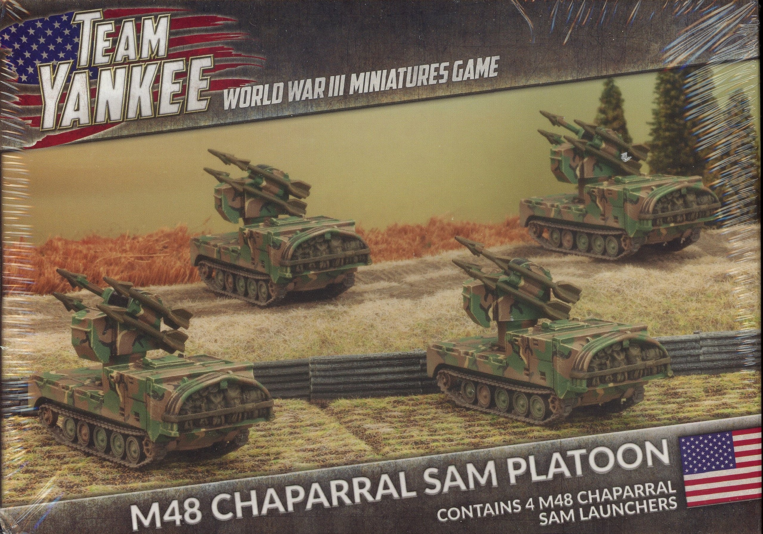 Team Yankee US M48 Chaparral Sam Platoon (4 figures, TUBX09)