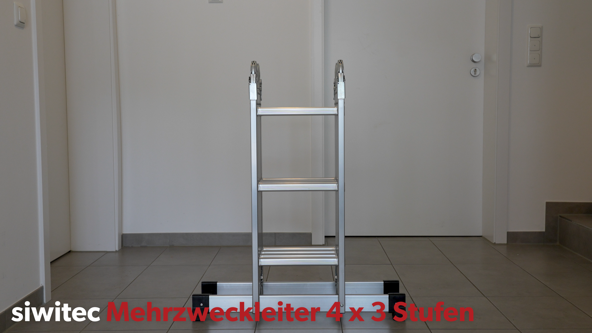 3-delige aluminium ladder 3x12 treden PRO