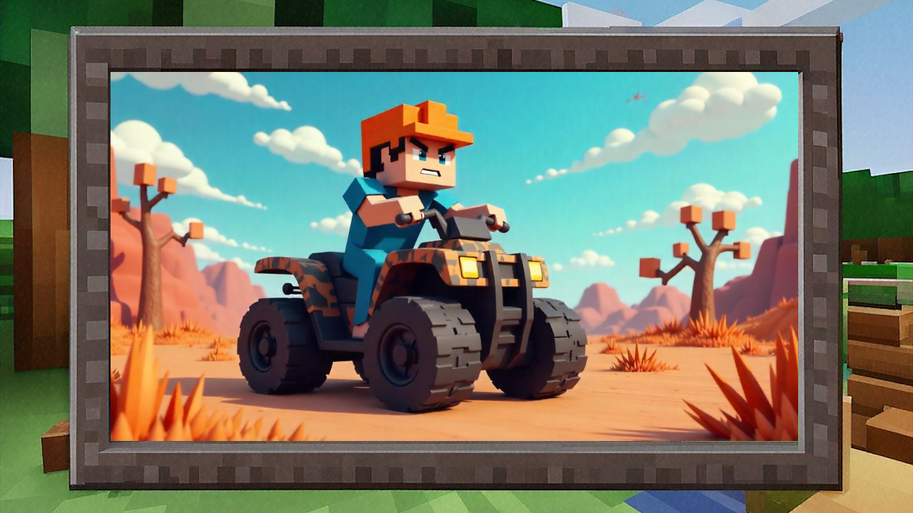 Quad Bike Mod for Minecraft PE - Custom ATV Addon & Ride - App on ...