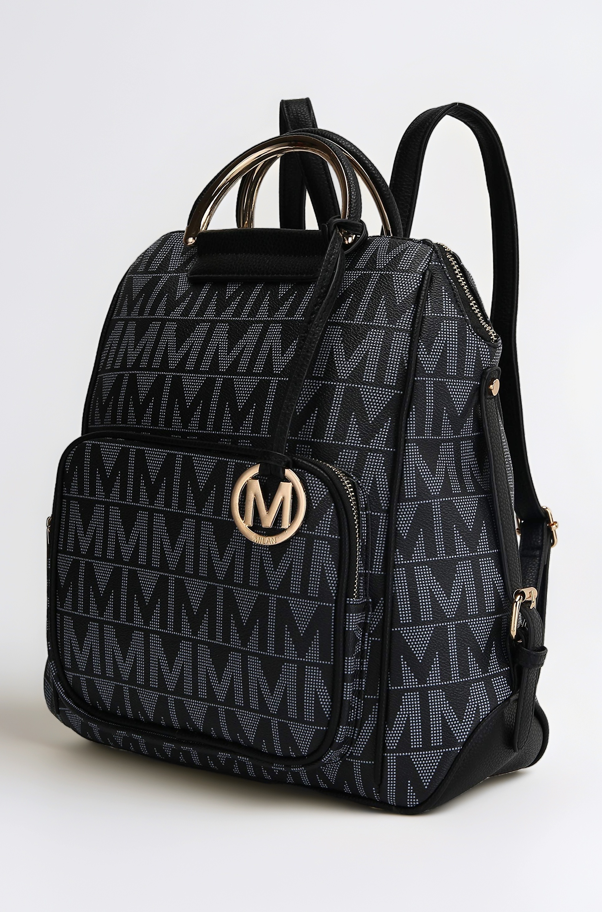 MKF Collection Vegan Leather Backpack Purse for Women, Ladies Fashion Travel Bag, Big Bookbag Top-Handle Daypack by Mia K