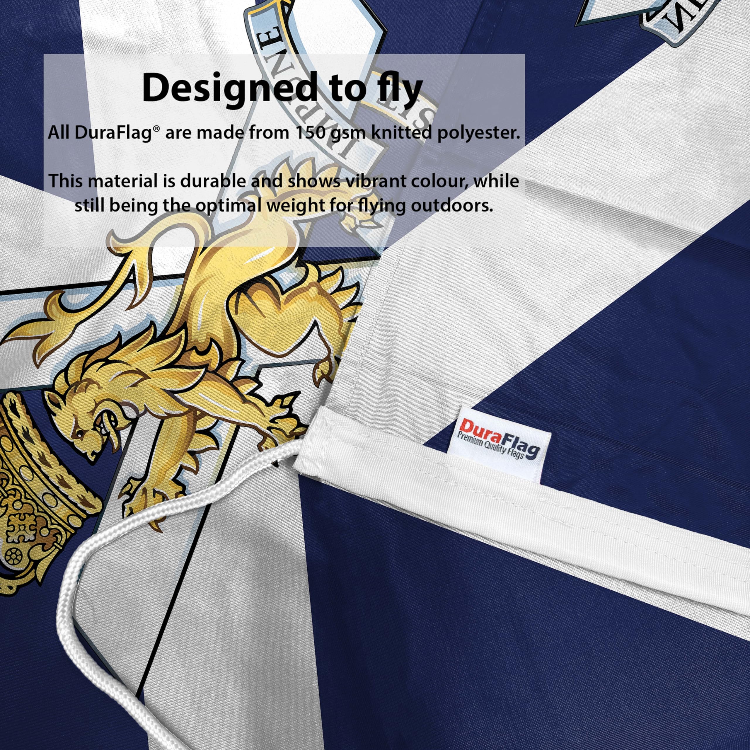 DuraFlag Royal Regiment of Scotland (RRS) 5ft x 3ft Flag Premium Quality With Rope & Toggle Reinforced Stitching 150cm x 90cm Scottish Infantry Regiment Flag - Image 3