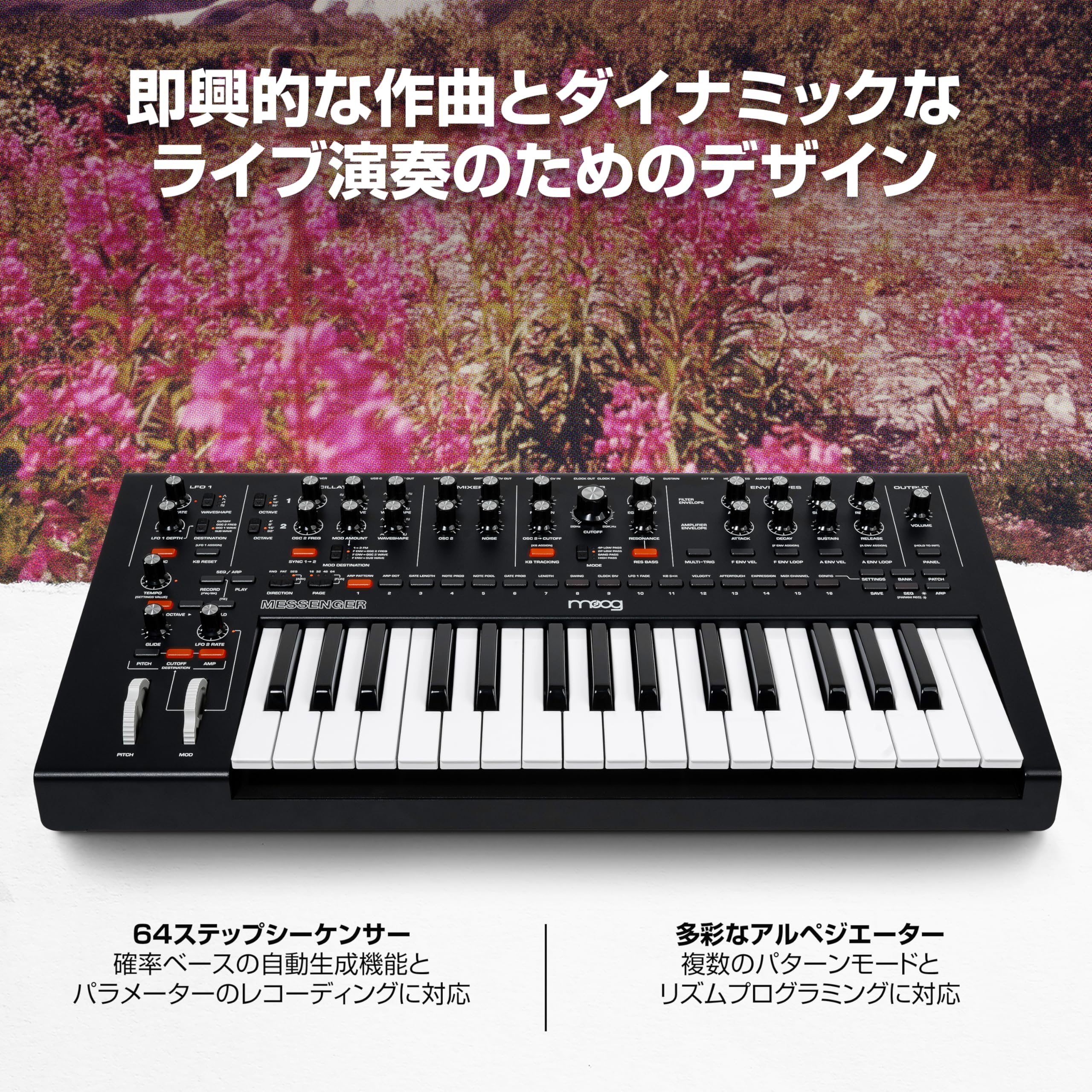 Amazon.co.jp: MOOG Messenger モノフォニック アナログ