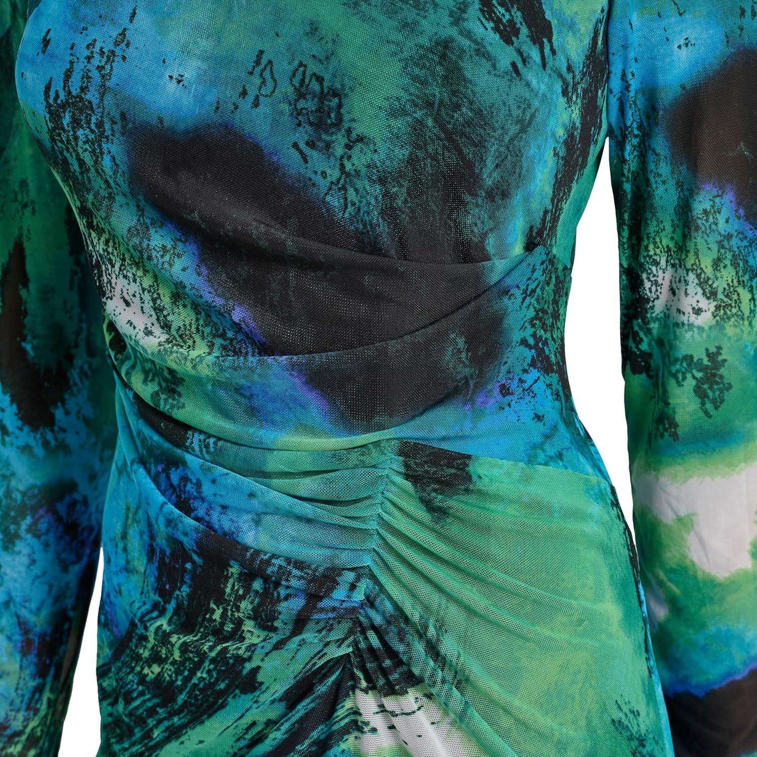 DKNY Womens Long Sleeve Jewel Neck Mini Sheath Dress - Image 6