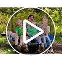 Trekassy 60" Extra Large Rectangle Tree Swing - Heavy Duty 700lb Capacity, Waterproof Platform for Kids & Adults with Complete Installation Kit & 2 Tree Straps - Blue (Patented)