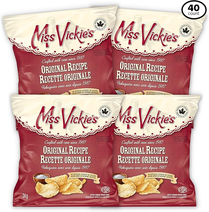MISS VICKIE’S Potato Chips Original 24g (Pack of 40) Amazon.ca Grocery & Gourmet Food