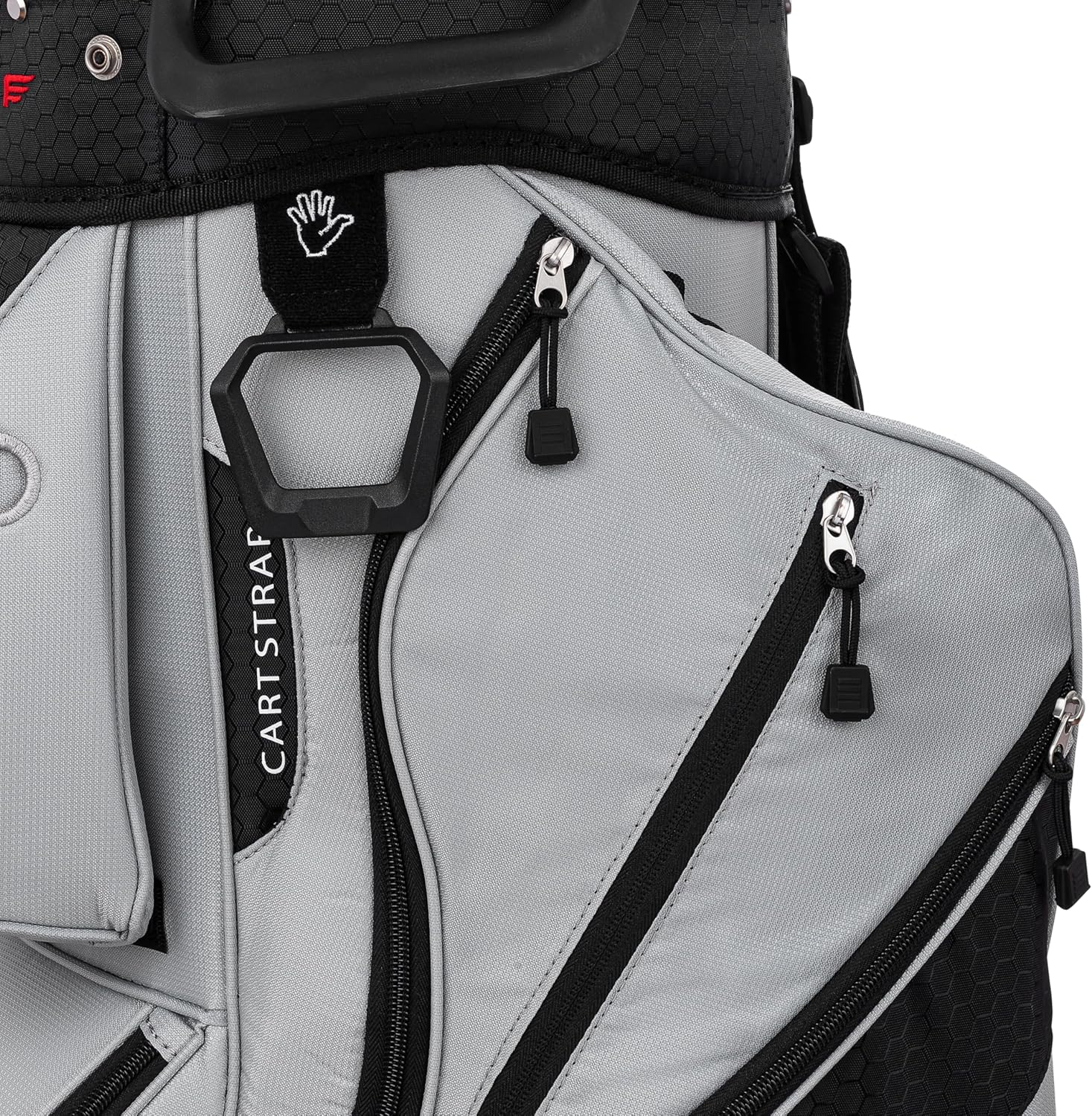 Founders Club 4th Generation Club Lock Organizer Golf Cart Bag for Men with 14 Way Anti Rattle Divider Top- Free Snap On Rain Hood-Full Length Dividers