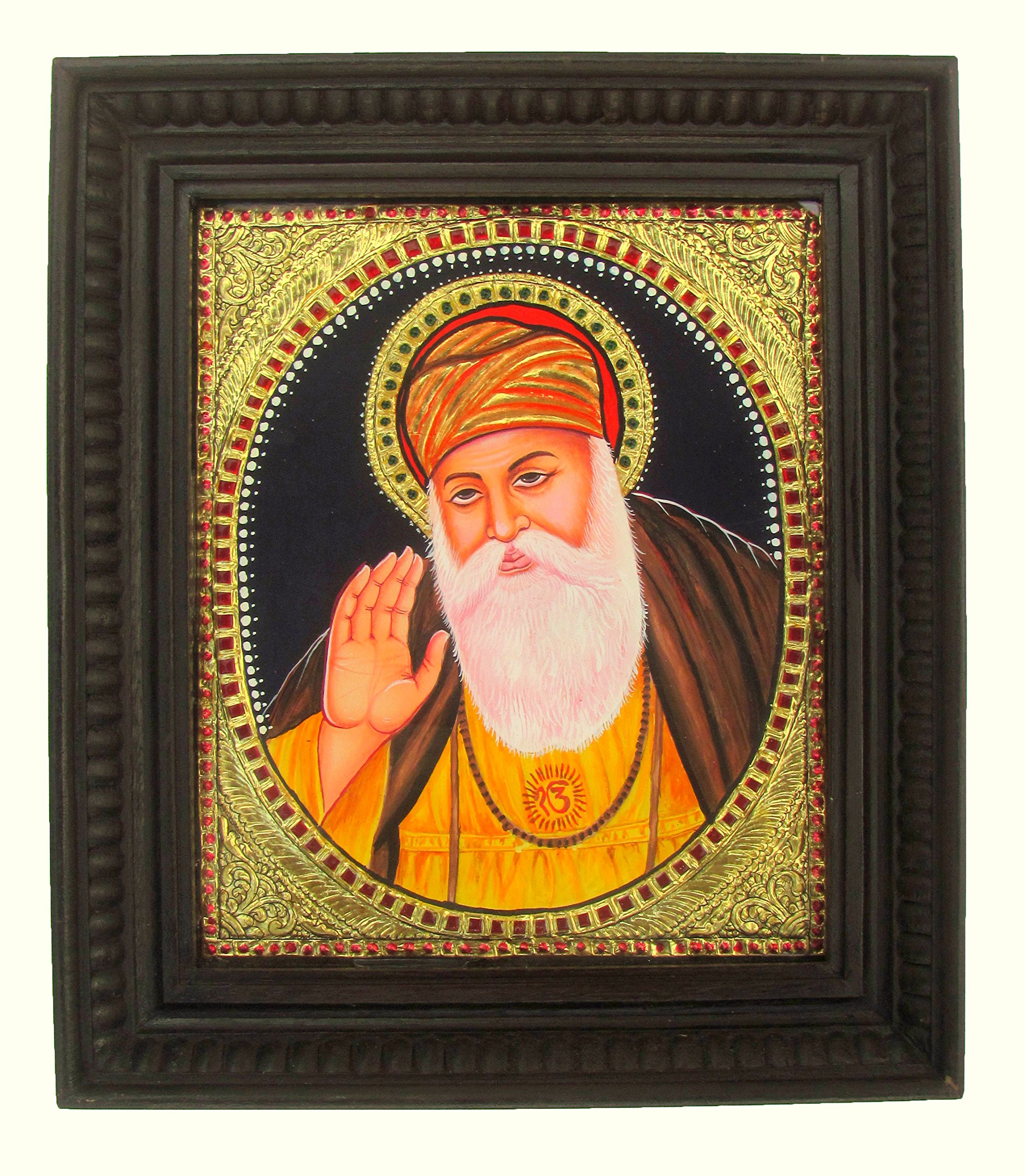 Chola Impressions Guru Nanak Devji Tanjore Painting 1.5 ft x 1.25 ft