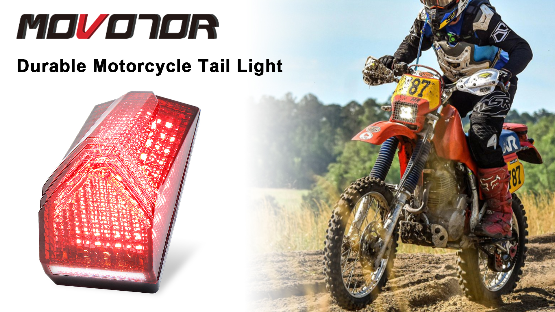 Amazon.com: MOVOTOR LED Tail Light 500% Bright Rear Brake Light