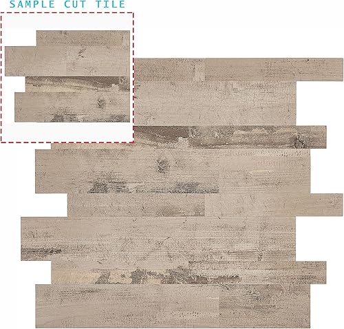 Miniatura 10 de Avant Decor  8 azulejos  Azulejos de metro mixtos de compuesto de piedra  Azulejos de cocina para despegar y pegar  Azulejos de pared adhesivos