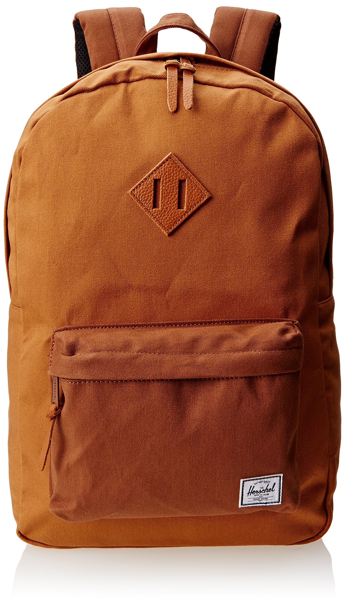 Herschel Heritage Backpack, Caramel Coated Cotton Canvas, Classic 21.5L