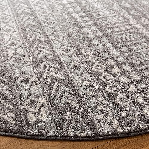 Miniatura 10 de SAFAVIEH Tulum Collection - Alfombra extragrande de 12 x 15 pies, color gris oscuro y marfil, diseño marroquí bohemio envejecido, no desprende