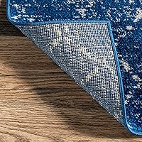 Vista 32 de nuLOOM 2x8 Alfombra de Área Blythe Marroquí, Negro y Blanco, Diseño Bohemio Desvanecido, Resistente a Manchas, Para Dormitorio, Comedor, Sala