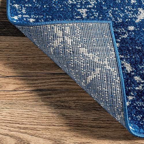 Miniatura 32 de nuLOOM 2x8 Alfombra de Área Blythe Marroquí, Negro y Blanco, Diseño Bohemio Desvanecido, Resistente a Manchas, Para Dormitorio, Comedor, Sala