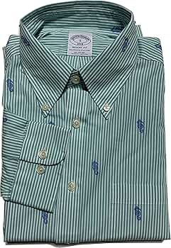 Brooks Brothers ブルックス ストライプボタンダウンシャツ Amazon.co.jp: [ブルックスブラザーズ] 長袖 ボタンダウンシャツ