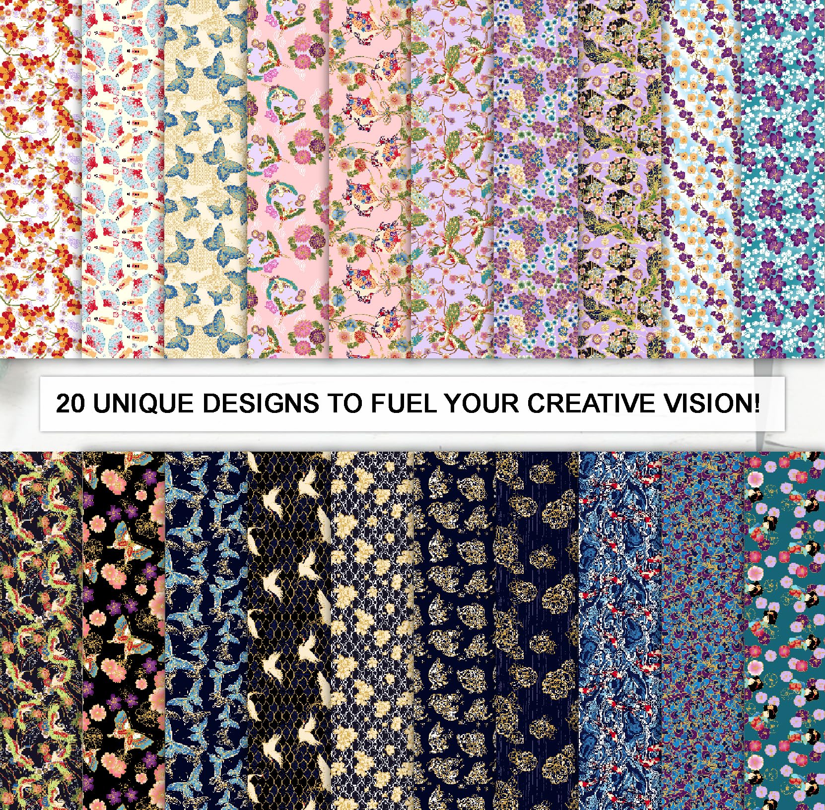 Soimoi 40 Pcs Cotton Fabric Squares Bundles Charm Packs for Quilting Fat Quarter Layer Cakes - Image 4