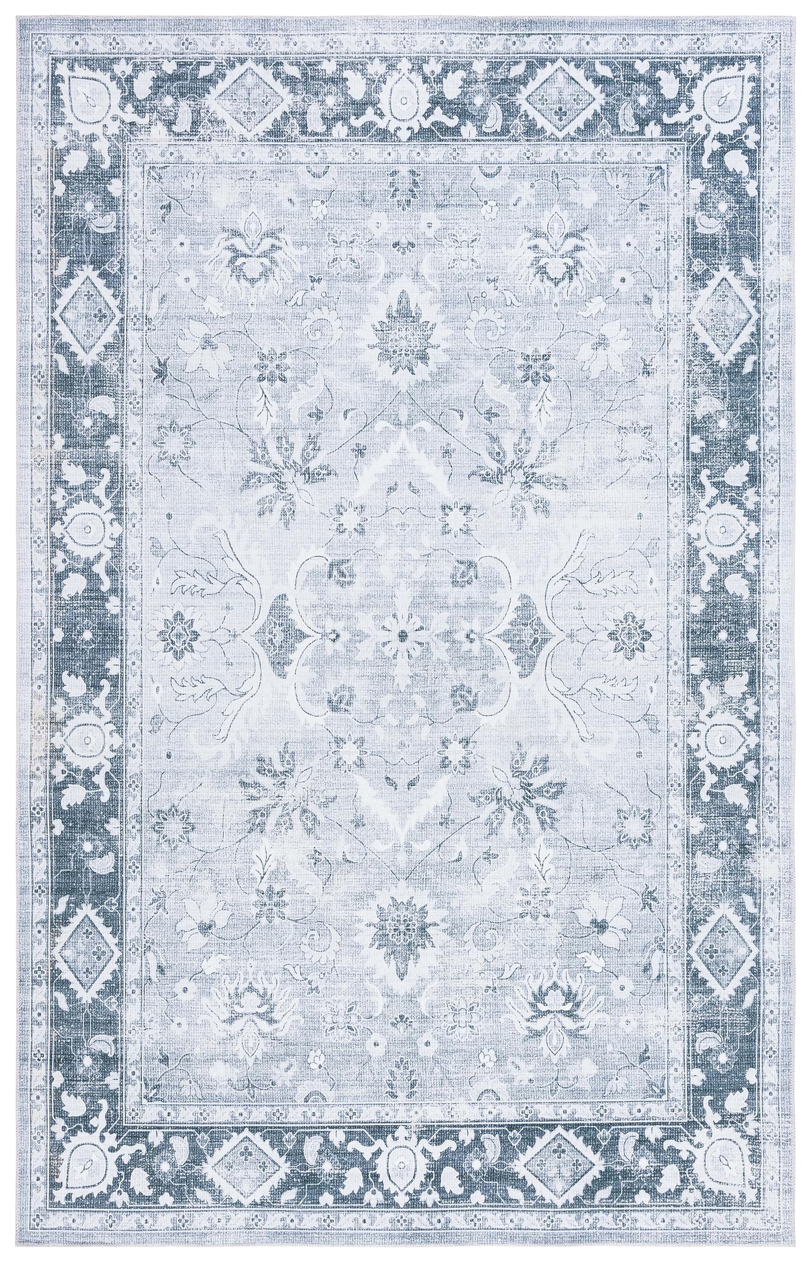 Safavieh Distressed Rug Ideal for High Traffic Areas, Machine Washable and Non Slip, Arizona Collection, Short Pile - Image 3
