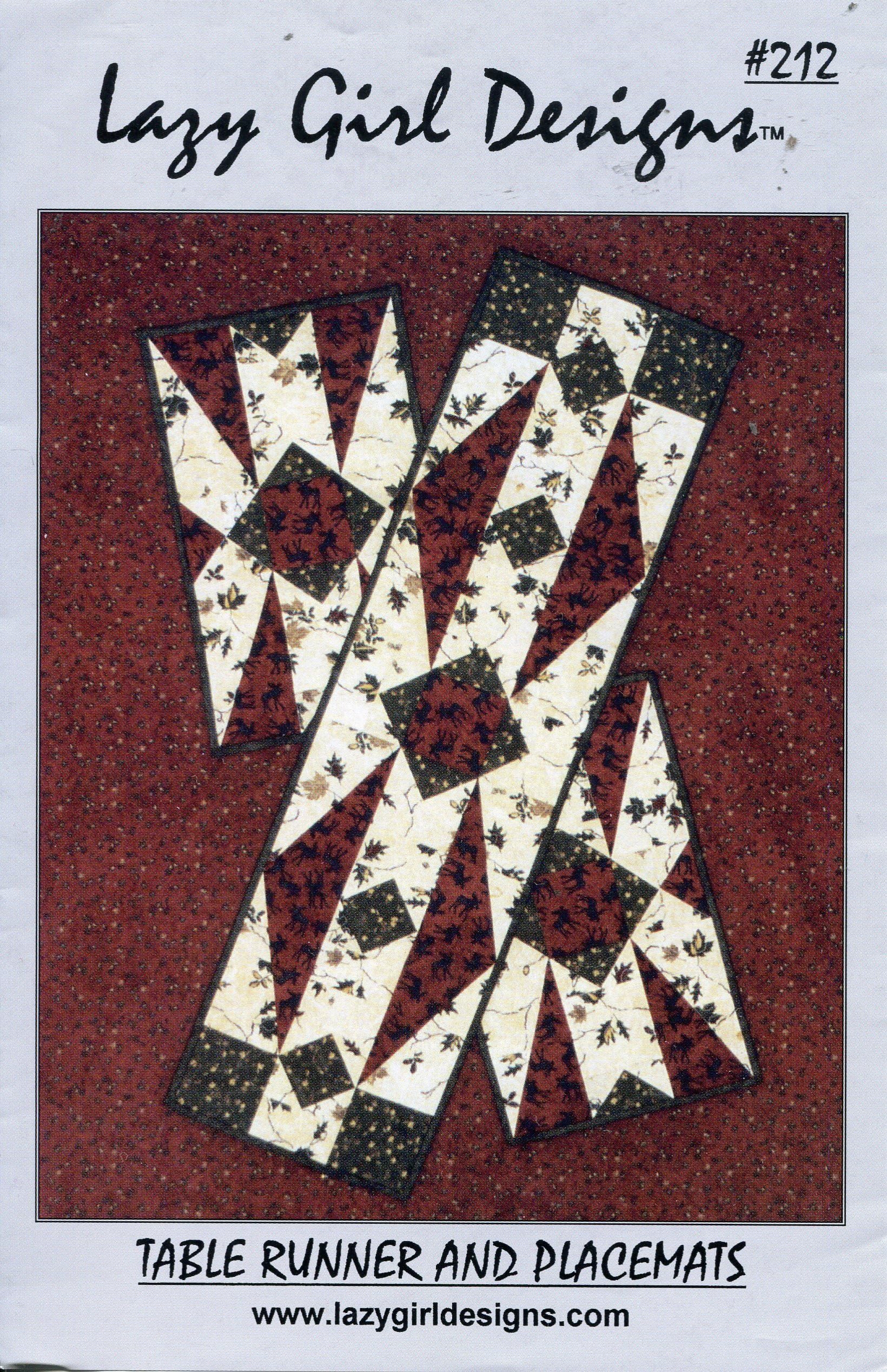 Lazy Girl Designs Pattern 212 ~ Table Runner and Placemats