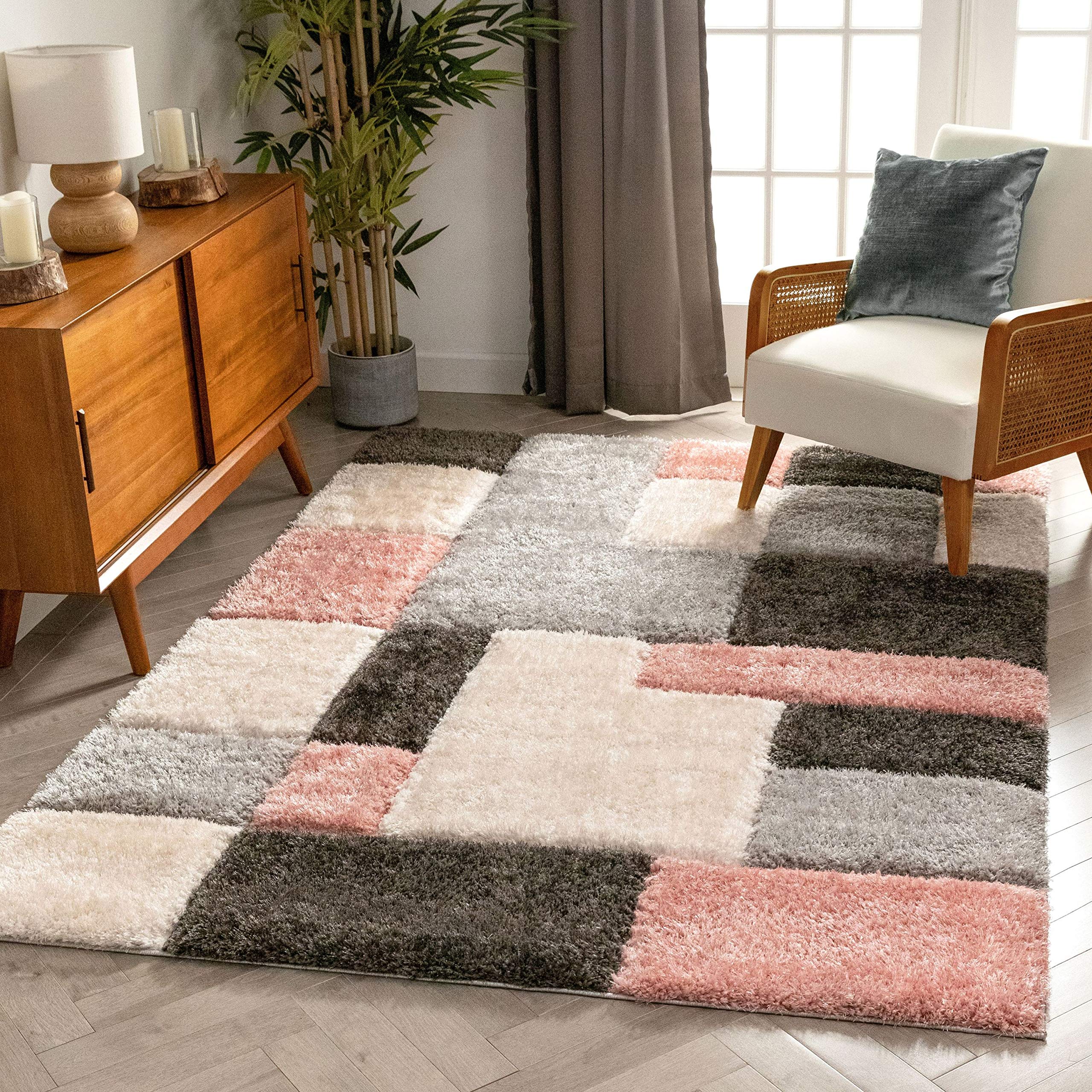 Rugs Decor Super Soft Microfiber Fluffy and Plush Shaggy Modern Carpets for Living Room with 2 inch Thickness 3D Textured Thick and Soft Shaggy Carpet 2 x 6 Rugs Color Blush (B09XBK7C8N) Amazon Price History, Amazon Price Tracker