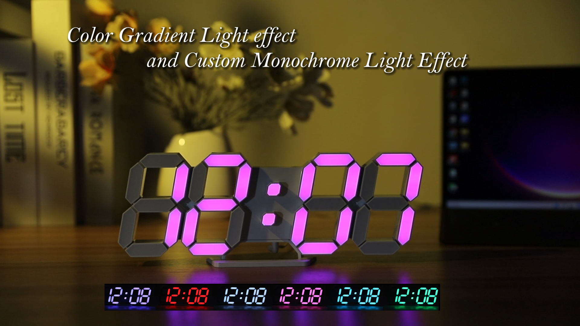 Digital Clock Letters Digital Clock Font Etsy België