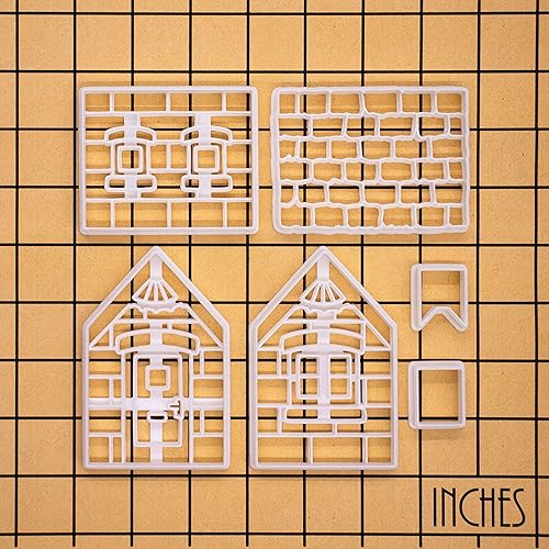 Miniatura 6 de Cortador de galletas de jengibre para casa de Navidad, 1 juego - Bakerlogy