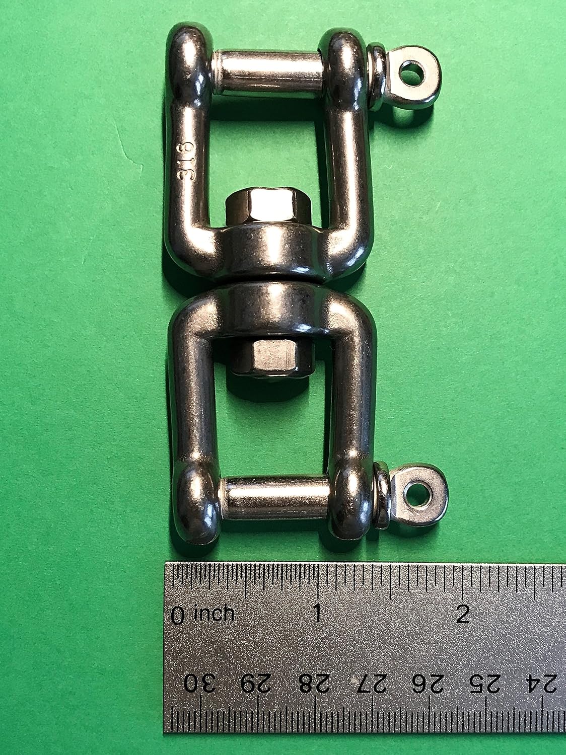 Stainless Steel 316 Anchor Swivel Jaw and Jaw 5/16" or 8mm Marine Grade