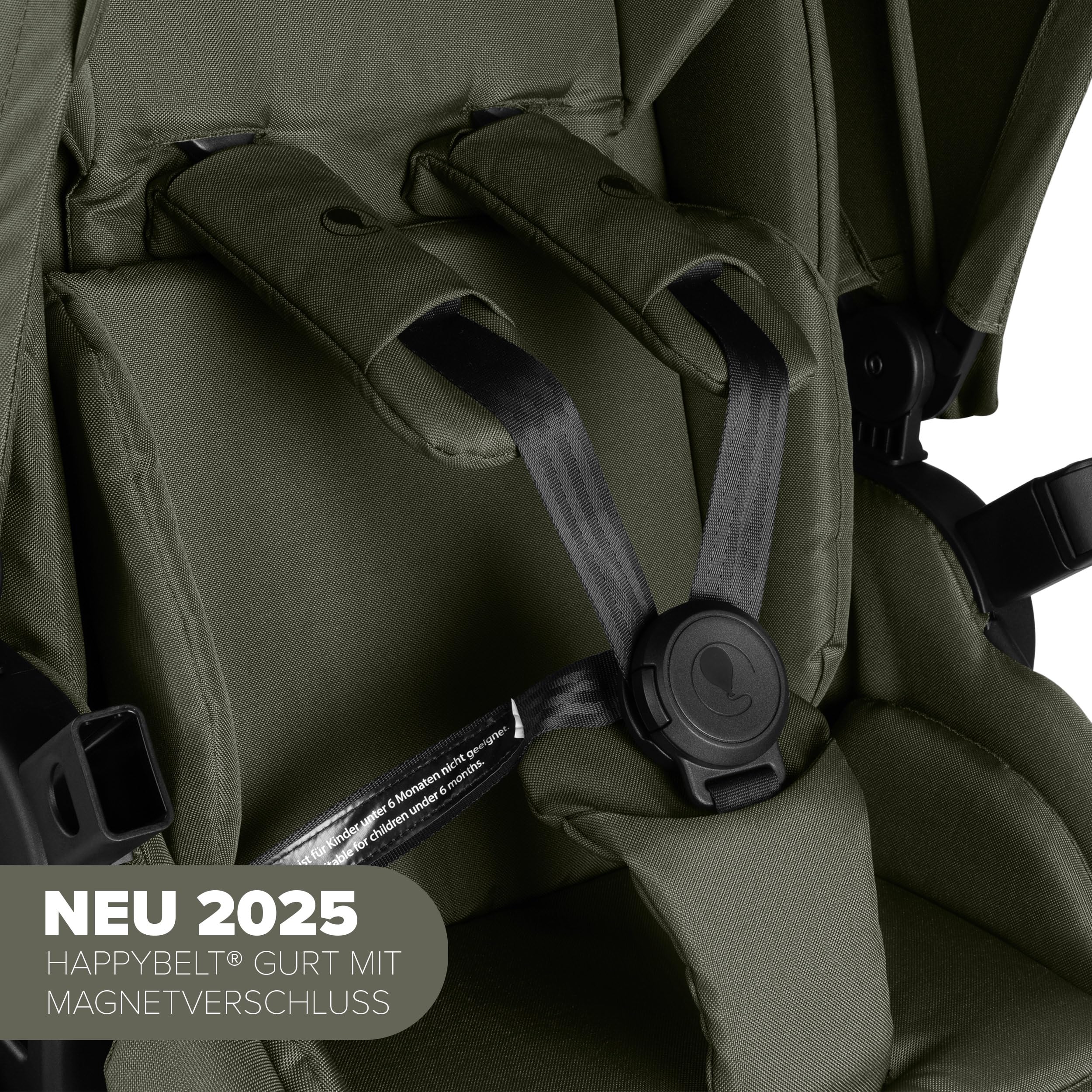 ABC Design Kinderwagen Salsa 5 Air Avocado - 2in1 Kombi-Kinderwagen ab Geburt mit Luftreifen, Federung & großer Babywanne