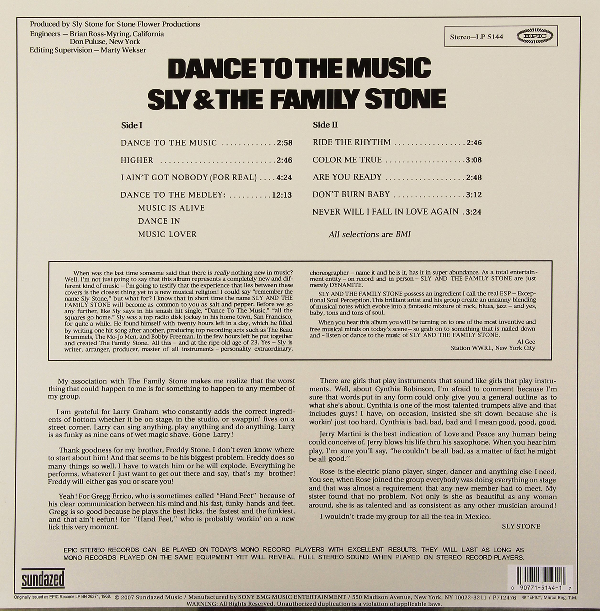 Dance To The Music