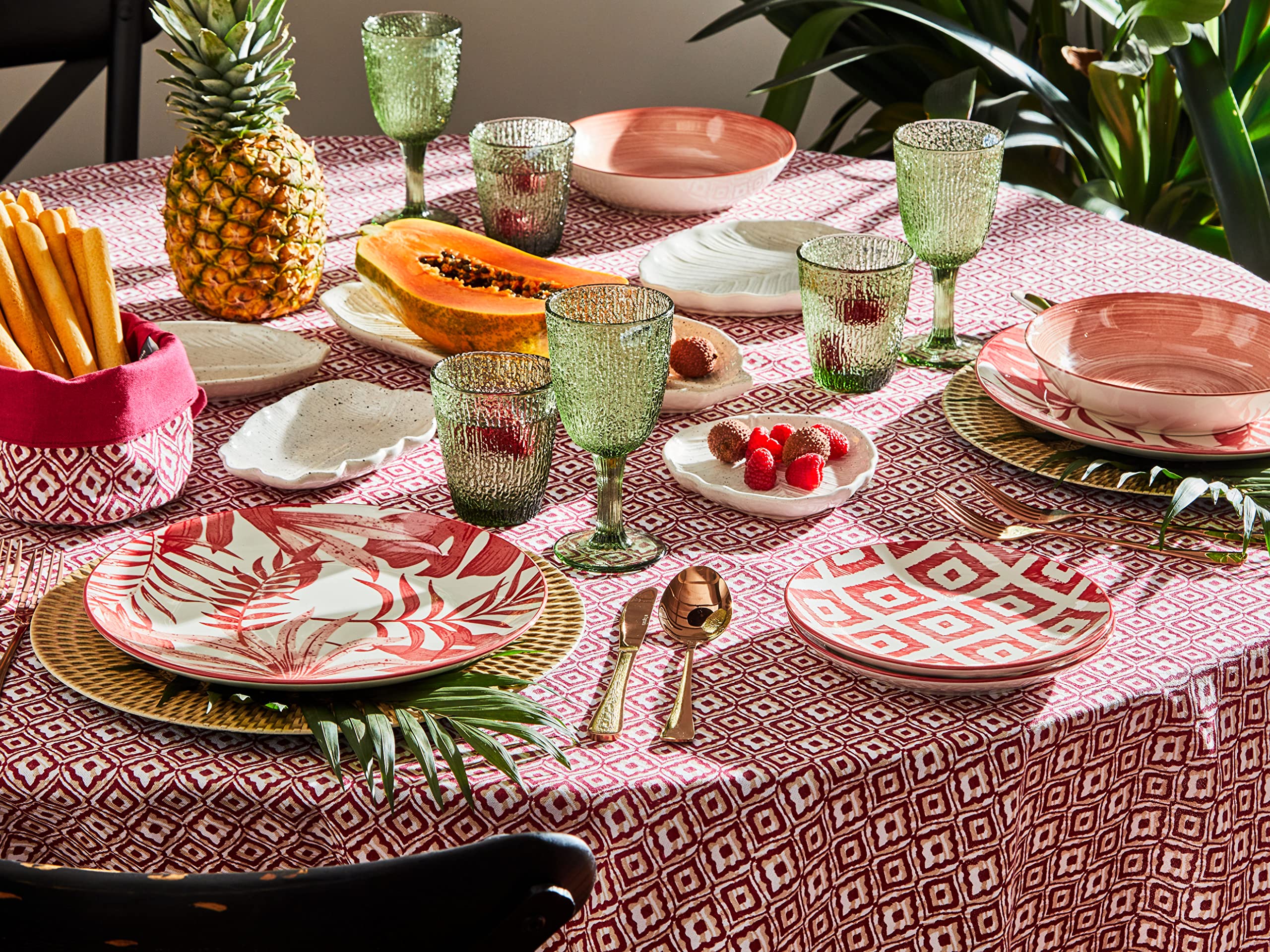 Servizio Tavola Tognana Amore 18 Pezzi - Porcellana Bianca Con Cuori Rossi, Per 6 Persone, Lavabile In Lavastoviglie - Foto 6