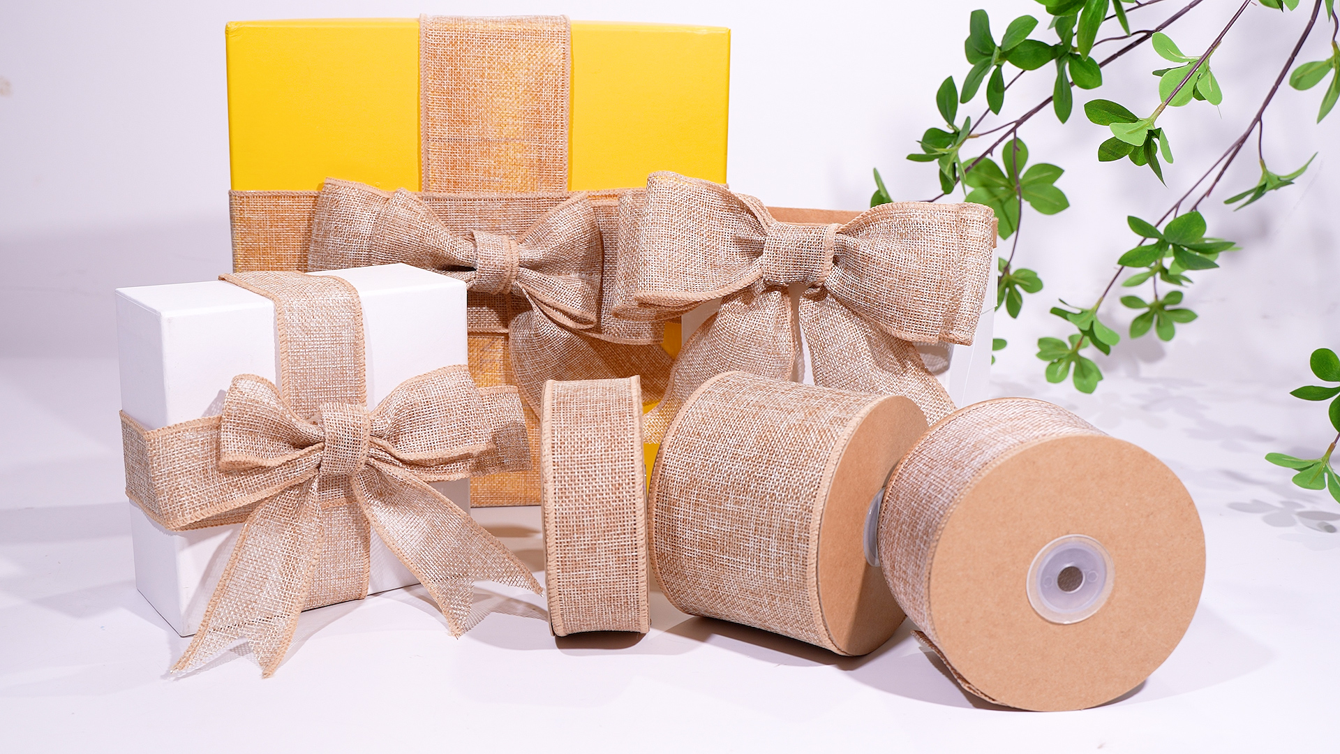 Chinoiserie Florals Drahtband – 6,3 Cm Breit, 9,1 M Lang, Mit Drahtrand, Für Schleifen, Kränze & Geschenke