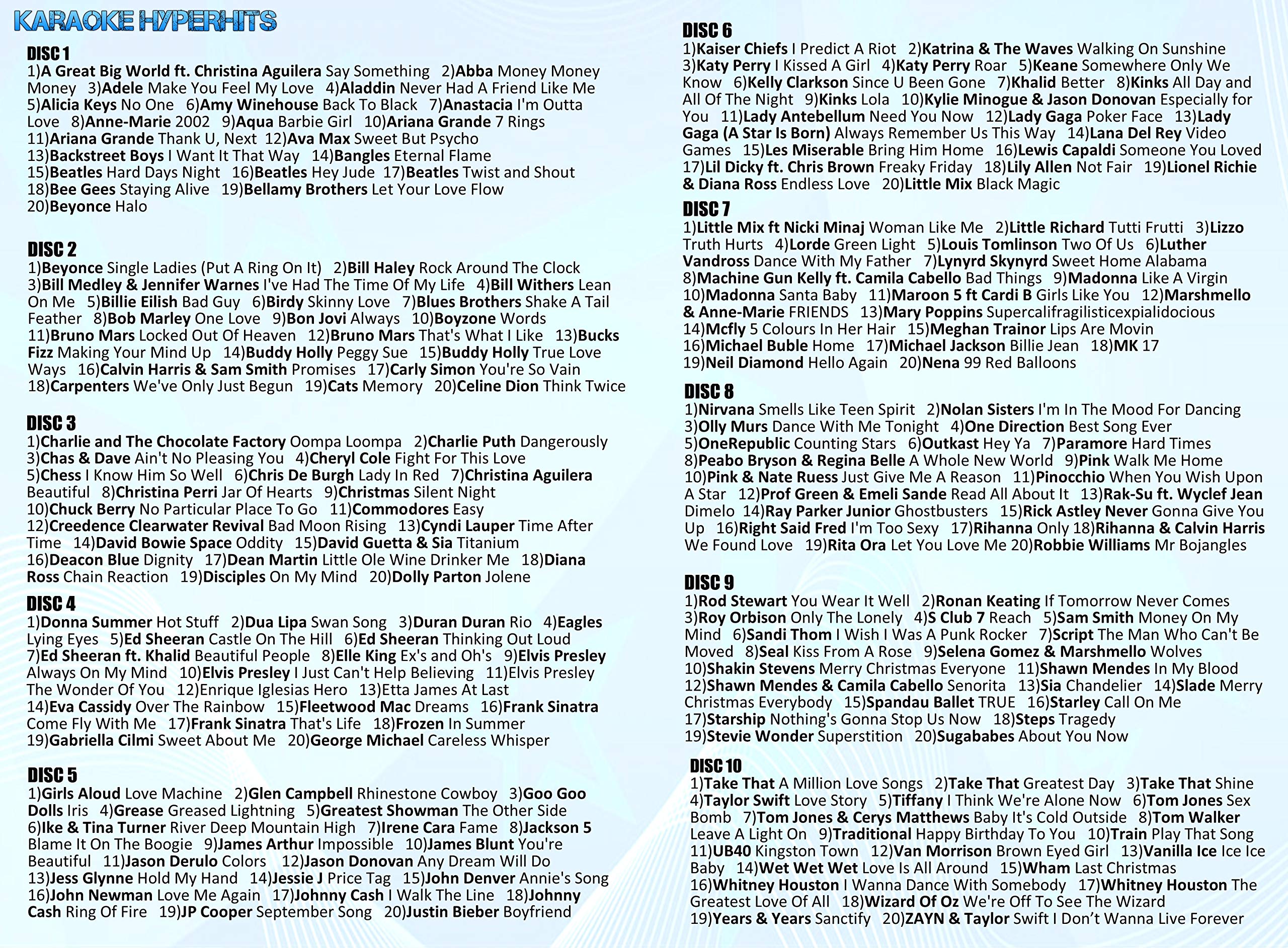 G Disc Pack. Mr Entertainer Hyperhits Family Party. 200 plus grandes chansons de tous les temps, anciennes et nouvelles