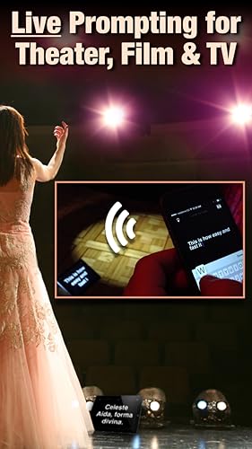Backstage Teleprompter - Segredo Vivo Messaging para Teatro e Televisão