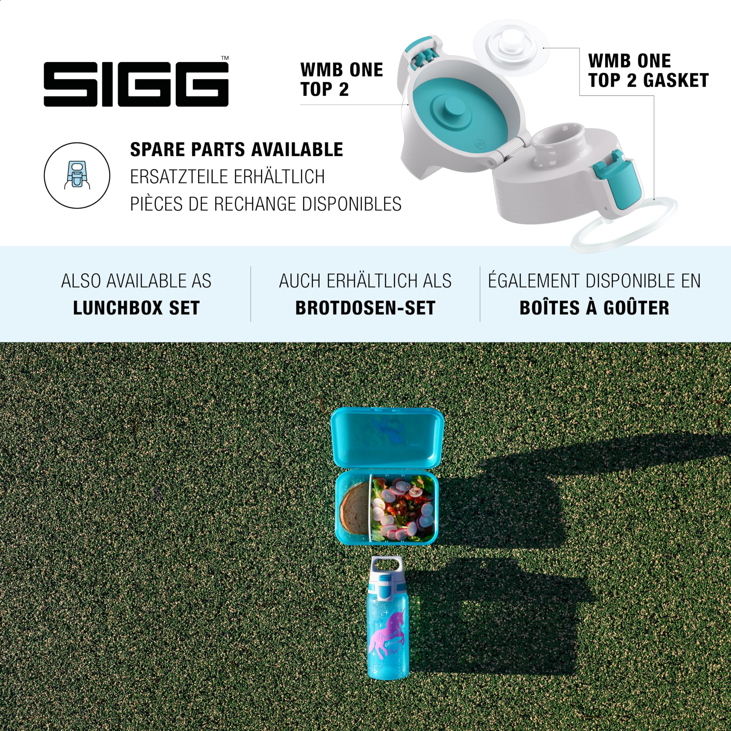 Sigg, Sports Water Bottle For Kids, Viva One Unicorn, Suitable For Carbonated Drinks, Leakproof, Dishwasher Safe, BPA Free - Image 4