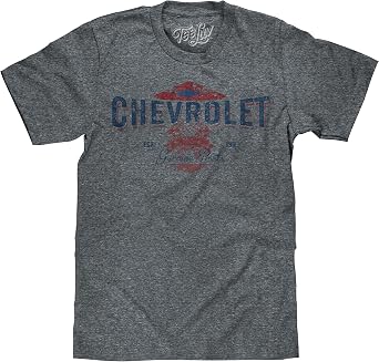 Tee Luv Mens Chevrolet EST 1911 T-Shirt - Chevy Genuine Parts Graphic Shirt