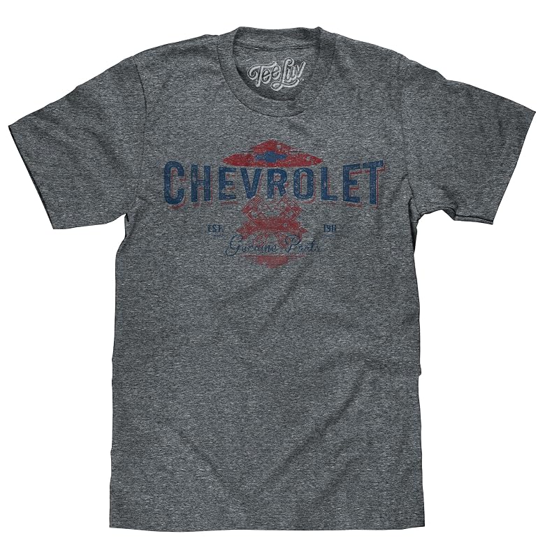 Camiseta masculina Tee Luv Chevrolet EST 1911 com estampa Chevrolet Genuine Parts, manga curta, tamanho XXL
