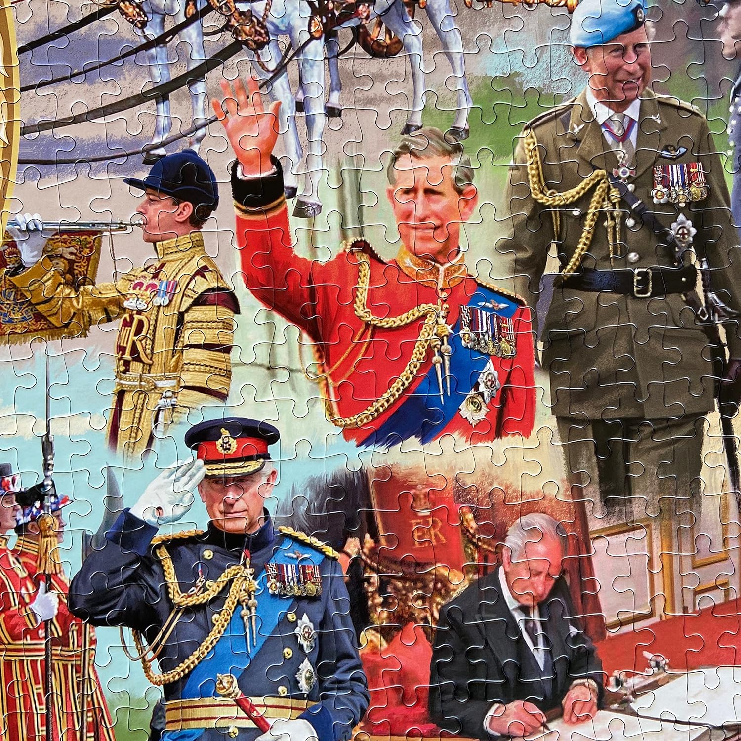 Gibsons Coronation of a King | 1000 Piece Jigsaw Puzzle | King Charles | Royal Jigsaw Puzzle | Sustainable Puzzle for Adults | Premium 100% Recycled Board | Great Gift for Adults | Gibsons Games