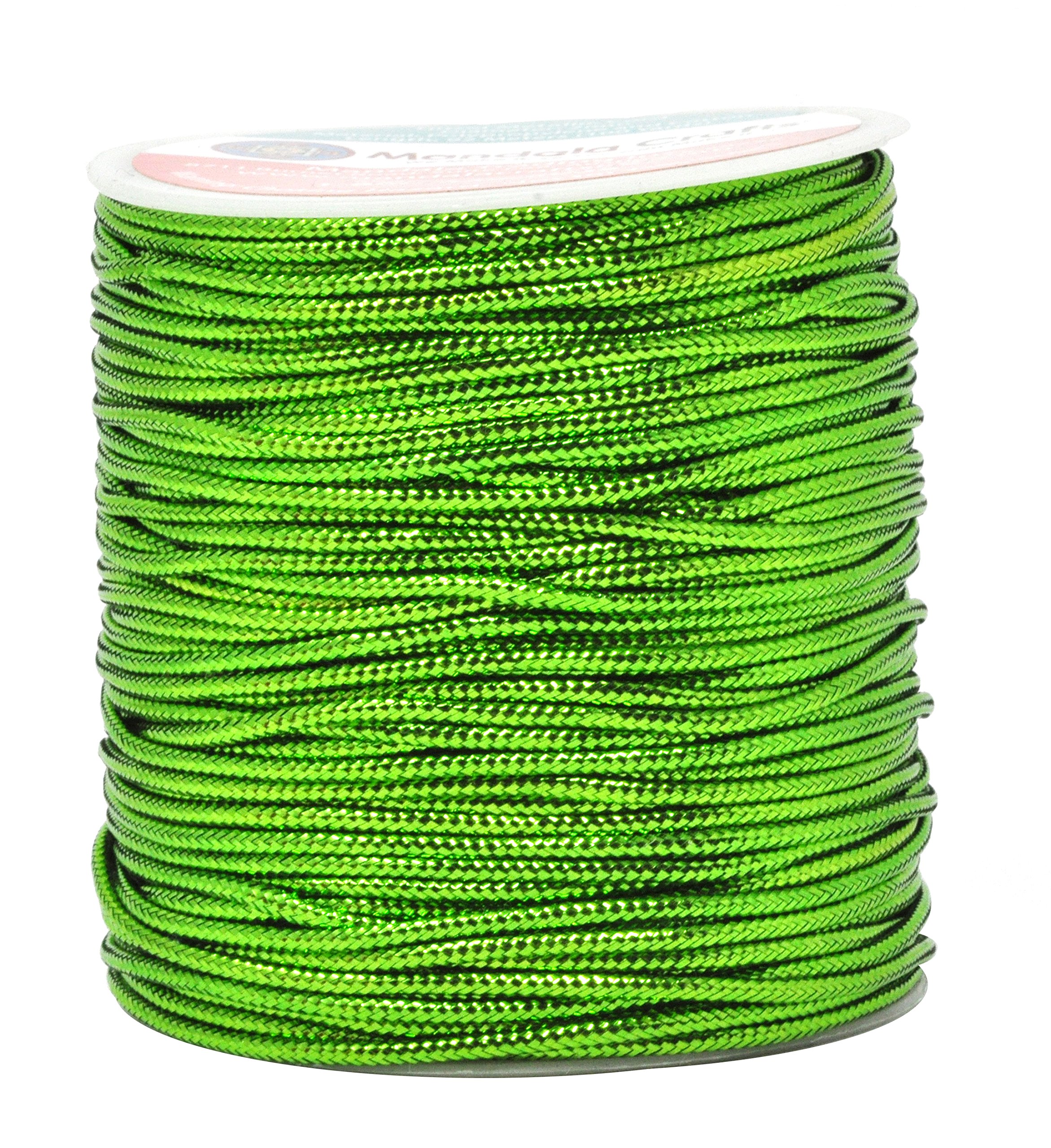 Non-Stretch Metallic Tinsel Cord - 1mm Silver, 120 Yard Spool For Jewelry Making, Gift Wrapping & Crafts - View #7