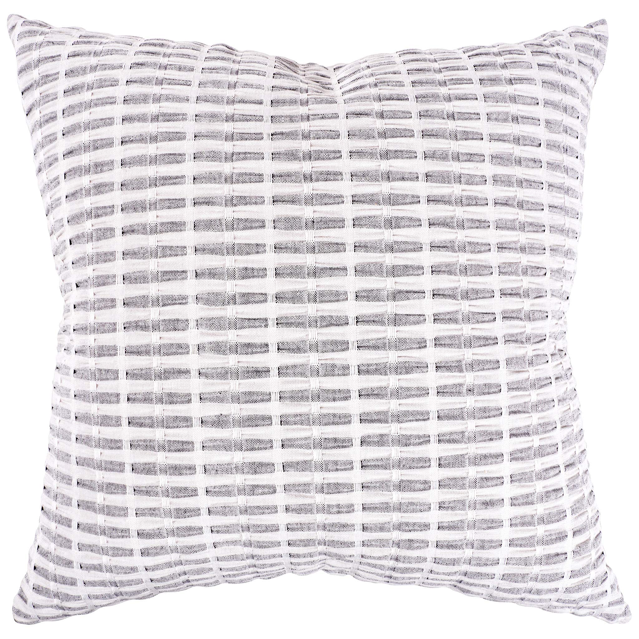 ZHILING Set di 4 federe per cuscino 50 x 50 cm, astratto moderno, strisce rosse, grigio, nero, bianco, acrilico, grigio audace, decorazione per la casa, 50 x 50 cm
