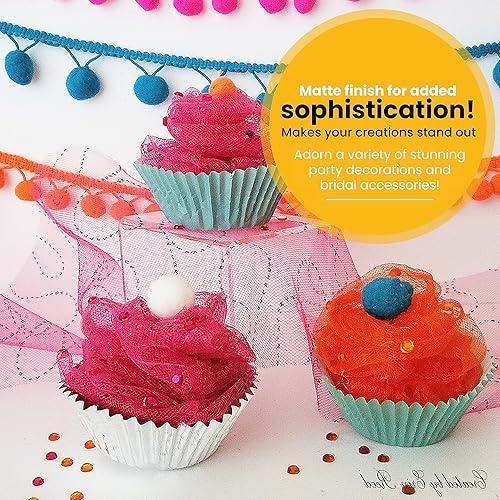 Miniatura 29 de Expo International Tul mate decorativo, tela de tul de poliéster ligero para tutús, disfraces y decoraciones de fiestas, lavable, fácil de usar, 6