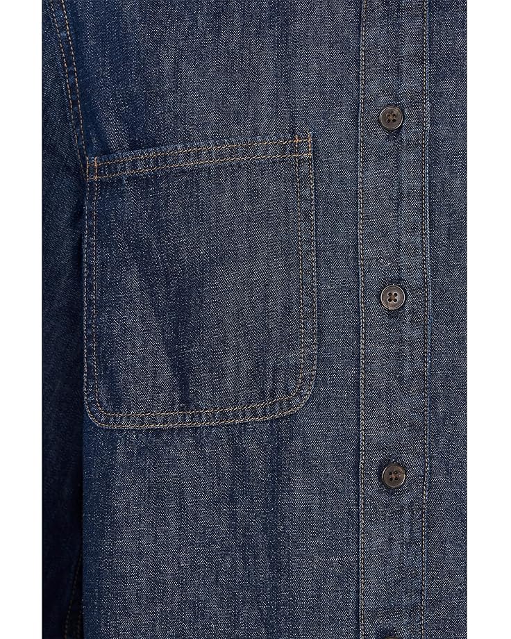 Madewell Long Sleeve Sculptural Sleeve Top In Rinse Wash - #5 of 5