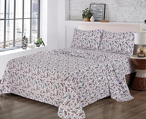 Miniatura 8 de RUVANTI 100% Cotton Full Size Bed Sheets, 4 Pieces, Soft & Breathable Percale Weave Bedding, Deep Pocket 16", Hotel Standard, Crisp Cool Feel,