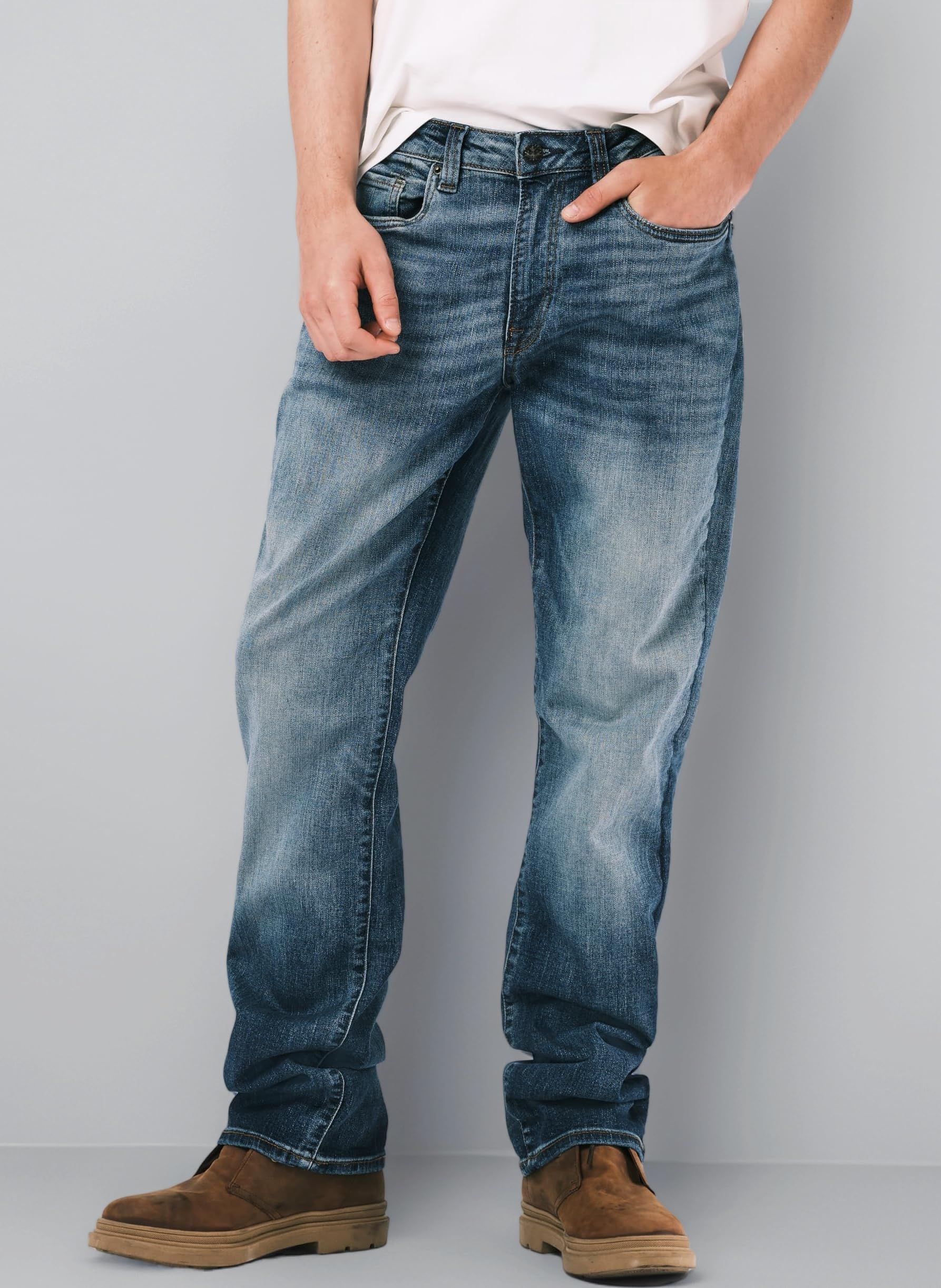 Buffalo David Bitton Men's Driven-x Relaxed Fit Demin Relaxed Straight Driven Jeans
