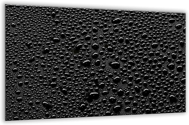 semUp Tempered Glass hob Cover 80 x 52 cm | Large Chopping Board | Kitchen Wall Splash-Back | Stove Protector for Ceramic Electric Induction | Black 103228155 | by