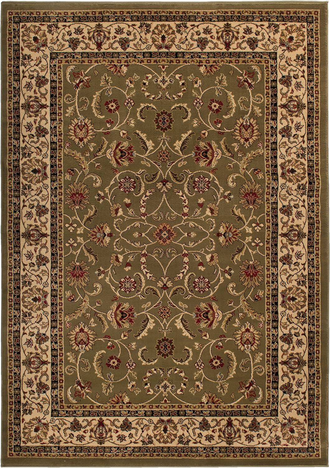 Mayberry Rug Home Town Classic Keshan Area Rug, 7'10" x 9'10", Claret