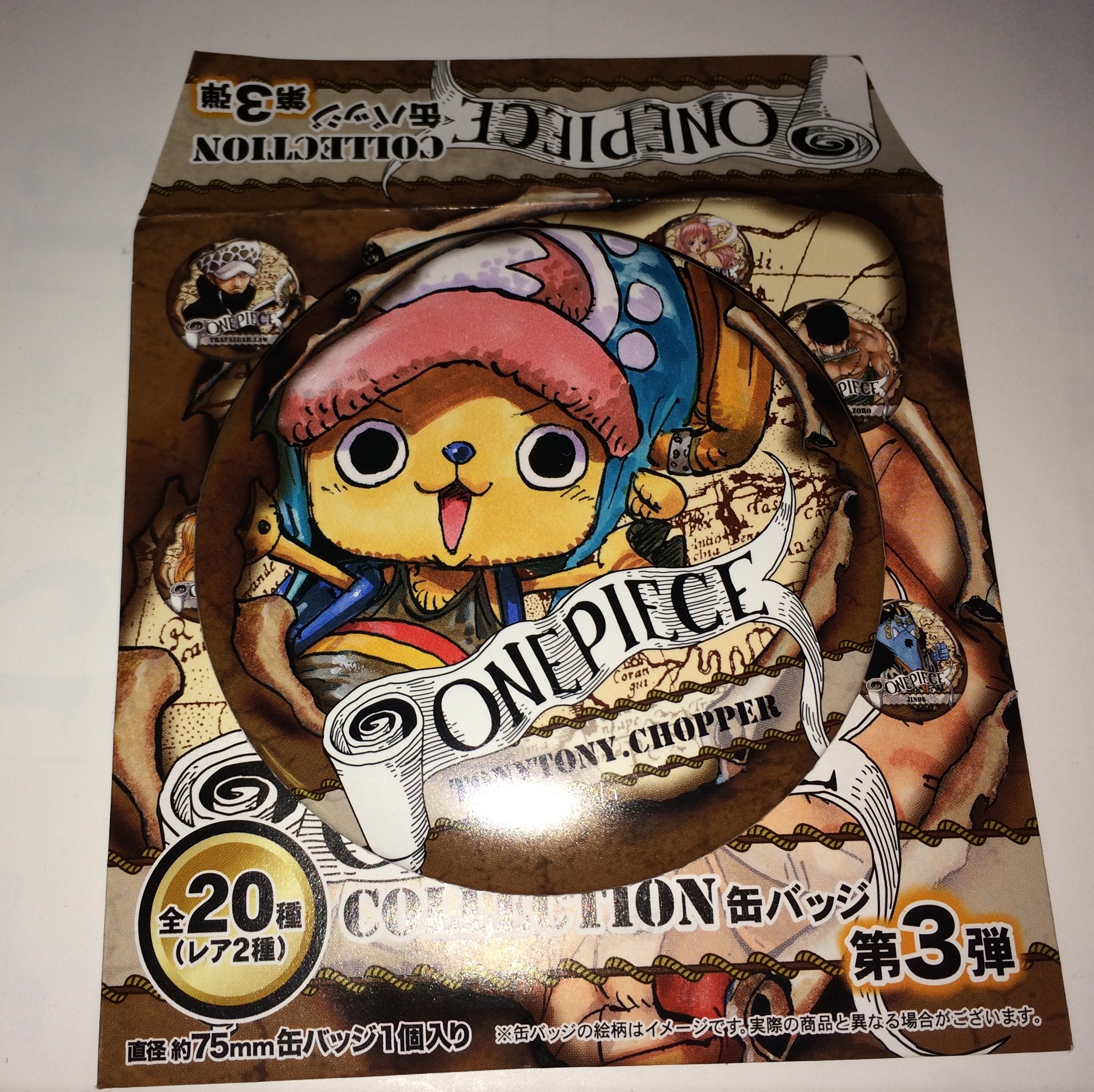 onepiece ワンピース　ガールズコレクション　缶バッジ　コラボ　チョッパー ワンピース 東京ガールズコレクション チョッパー 缶バッジ