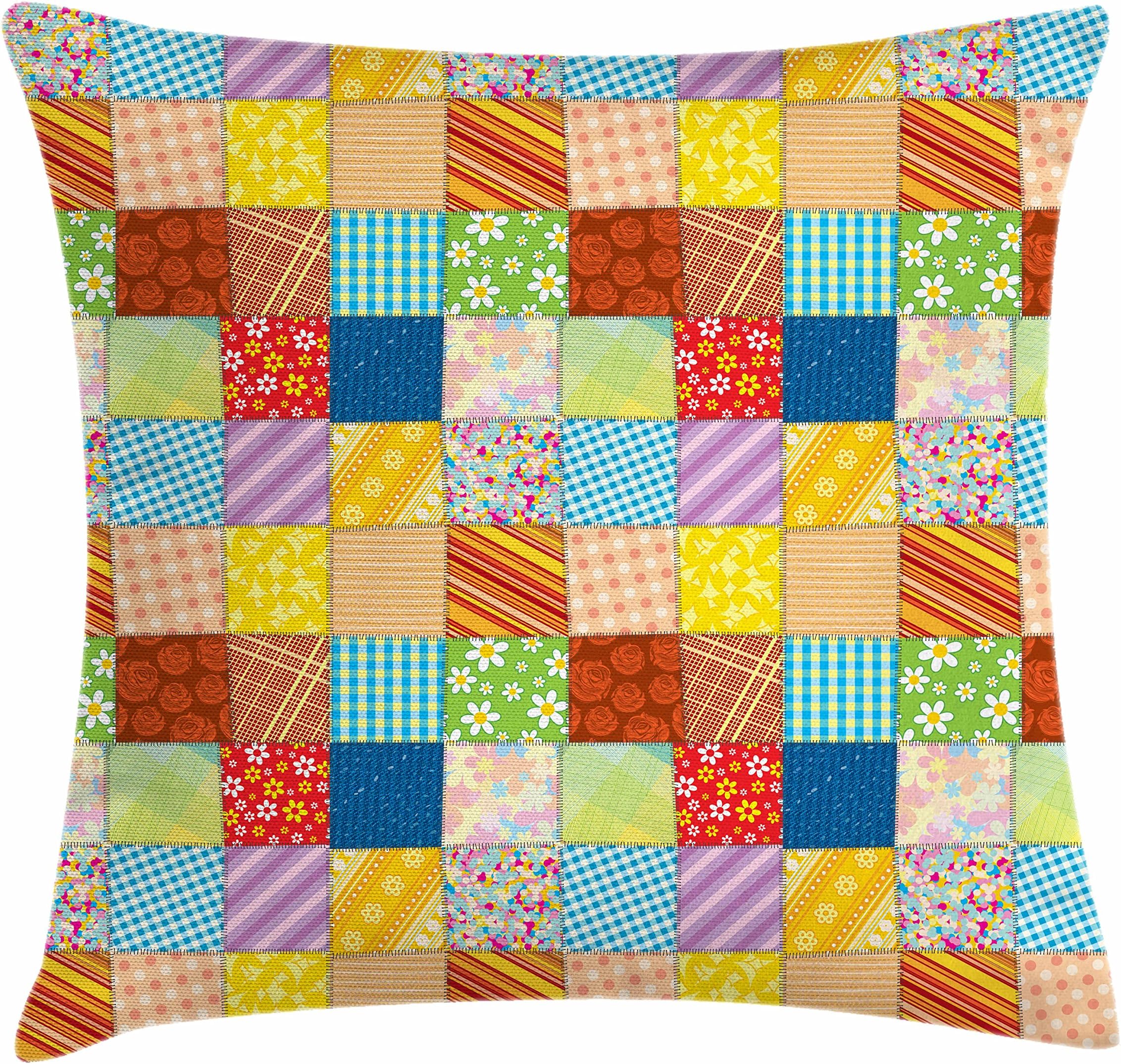 cushion cover patchwork design