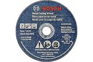 BOSCH Metal Cutting Wheel, Type 1A, 3 Cutting Disc