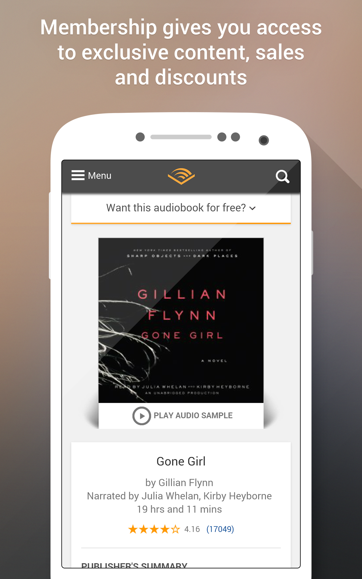 Audible für AndroidAmazon.deAppstore for Android